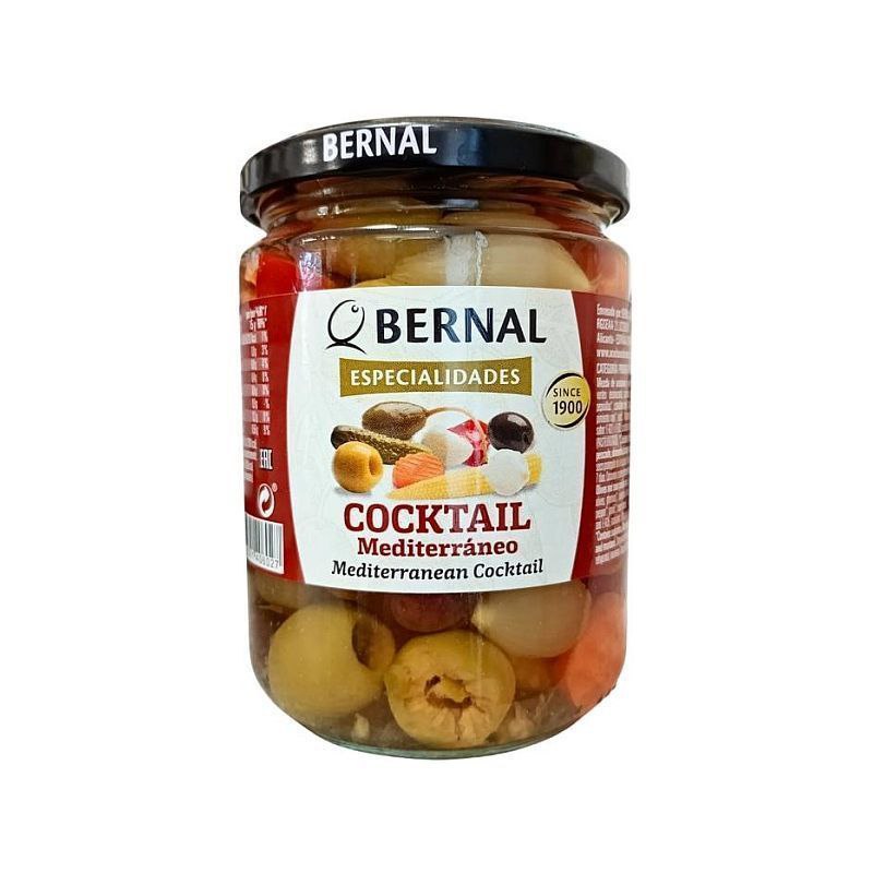 Оливки Коктейль середземноморський Bernal Coctail Mediterraneo 436г